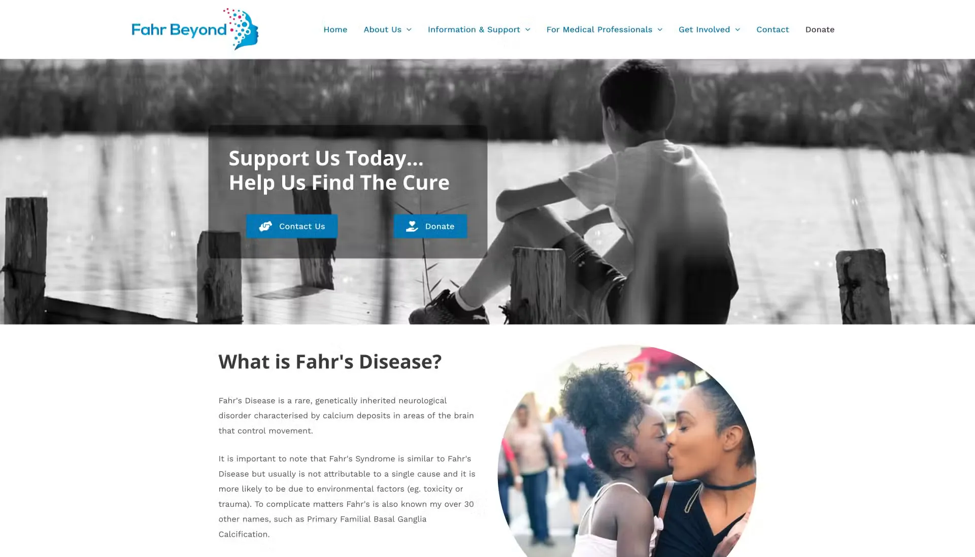 Fahr Beyond – Charity Website website preview