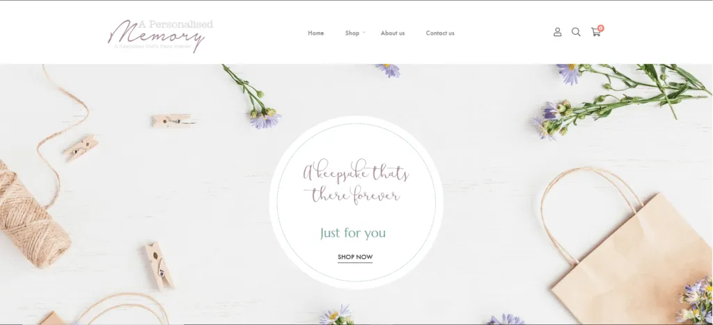 ✏️New Website Launch: A Personalised Memory